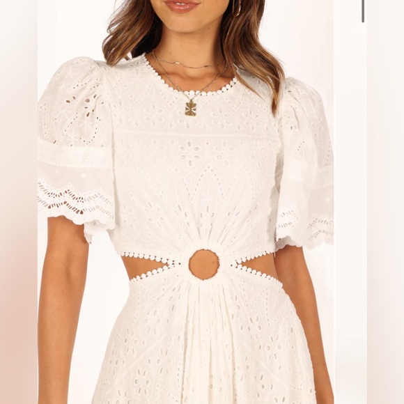 MERLETTO CUT OUT MAXI DRESS - WHITE from Petal & Pup - Picture 2 of 7